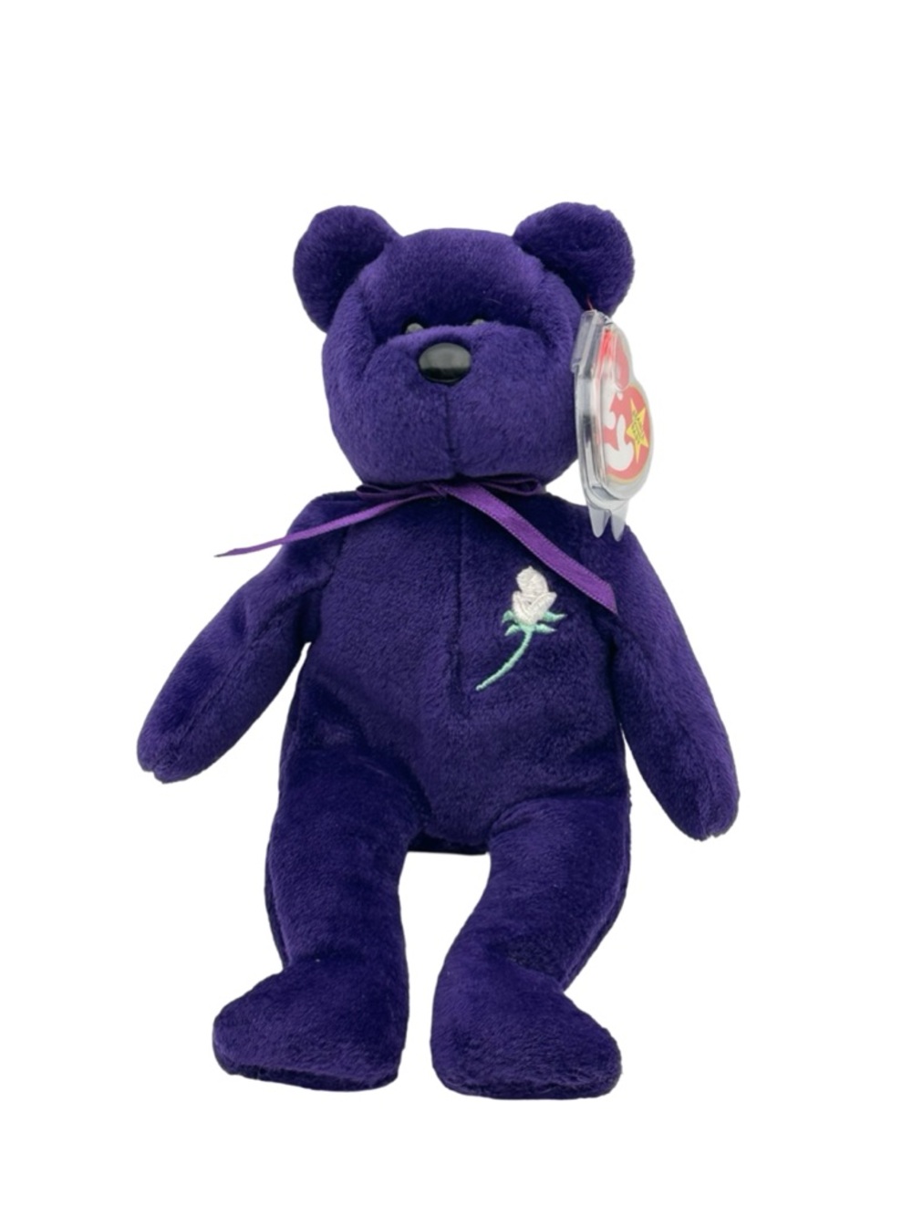 Ty Beanie Babies Princess Diana Bear 1997 Purple PE Pellets Mint Tag RARE